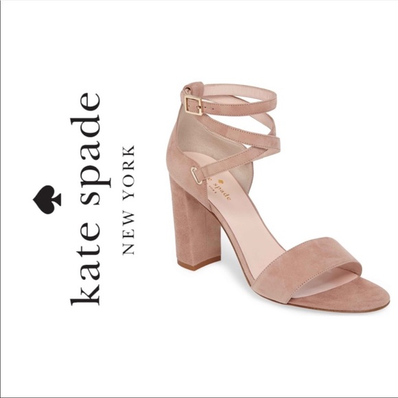 kate spade Shoes - Kate Spade| Strappy Suede Heel Sandals